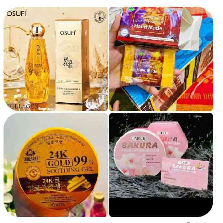 Combo 4 in 1 সিরাম সাবান ক্রিম সুদিং জেল