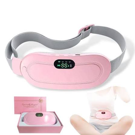 Portable Electric Menstrual Heating Pad Smart Warm Palace Belt Belly Vibration Massager Period Pain Relief Waist Cramps Device