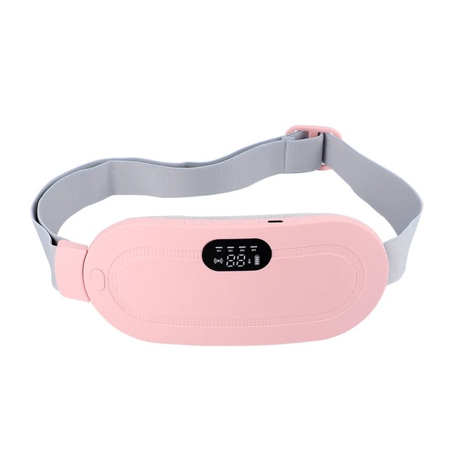 Portable Electric Menstrual Heating Pad Smart Warm Palace Belt Belly Vibration Massager Period Pain Relief Waist Cramps Device
