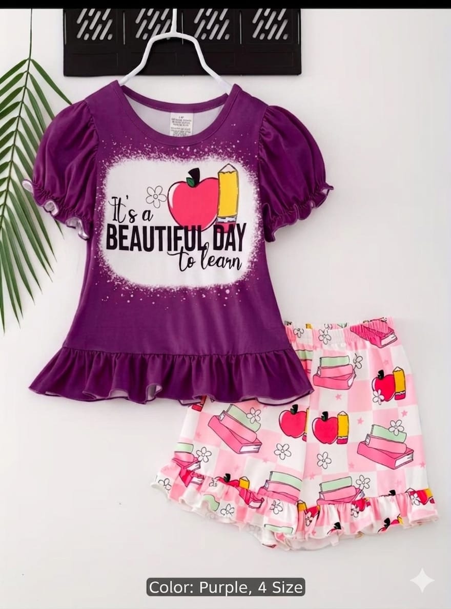 Kids Cotton TShirt and Pant Set