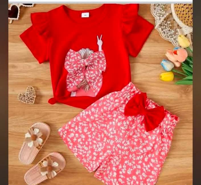 Kids Cotton TShirt and Pant Set