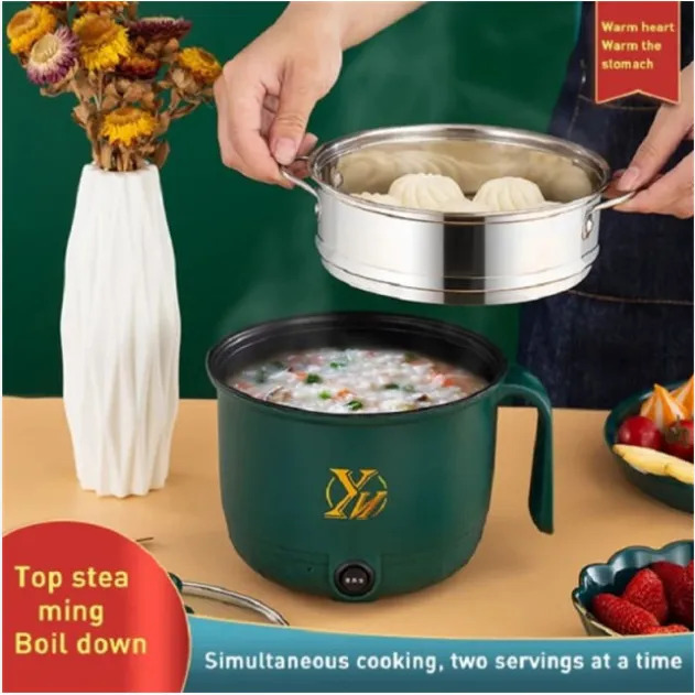 🍚 Electric Panci Non-Stick Mini Rice Cooker – 2 Liter