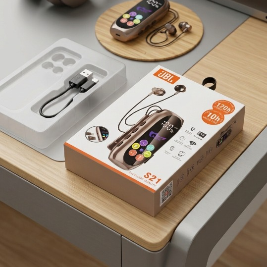 S21 Wireless Bluetooth Receiver & MP3 Player with Earphone