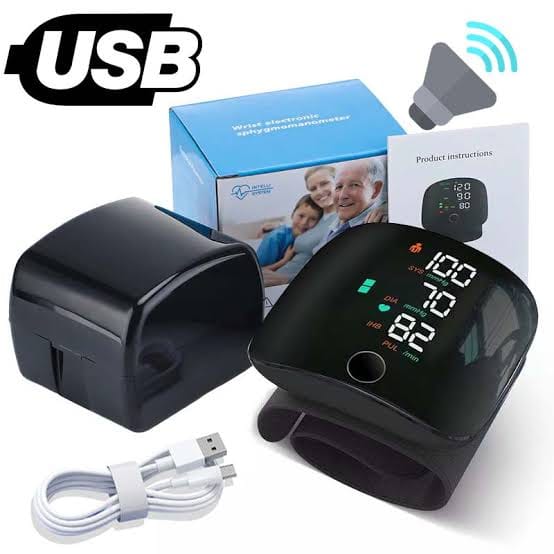 Automatic Rechargeable Digital Touch Screen Wrist type Blood-Pressure Machine