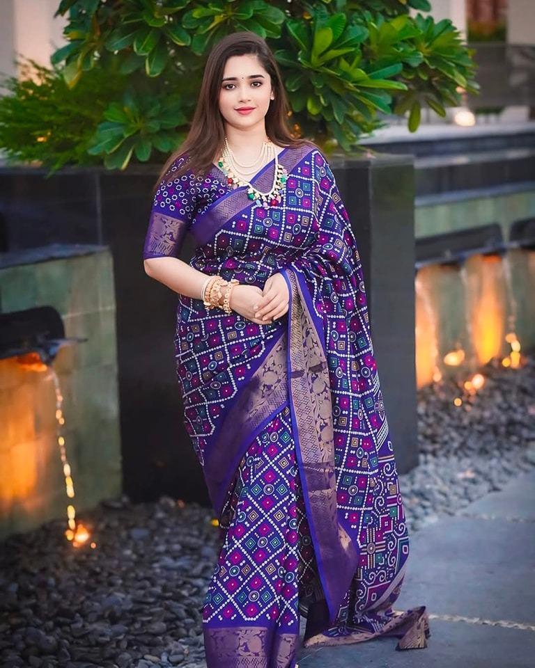 Half Silk Saree with Blouse Piece