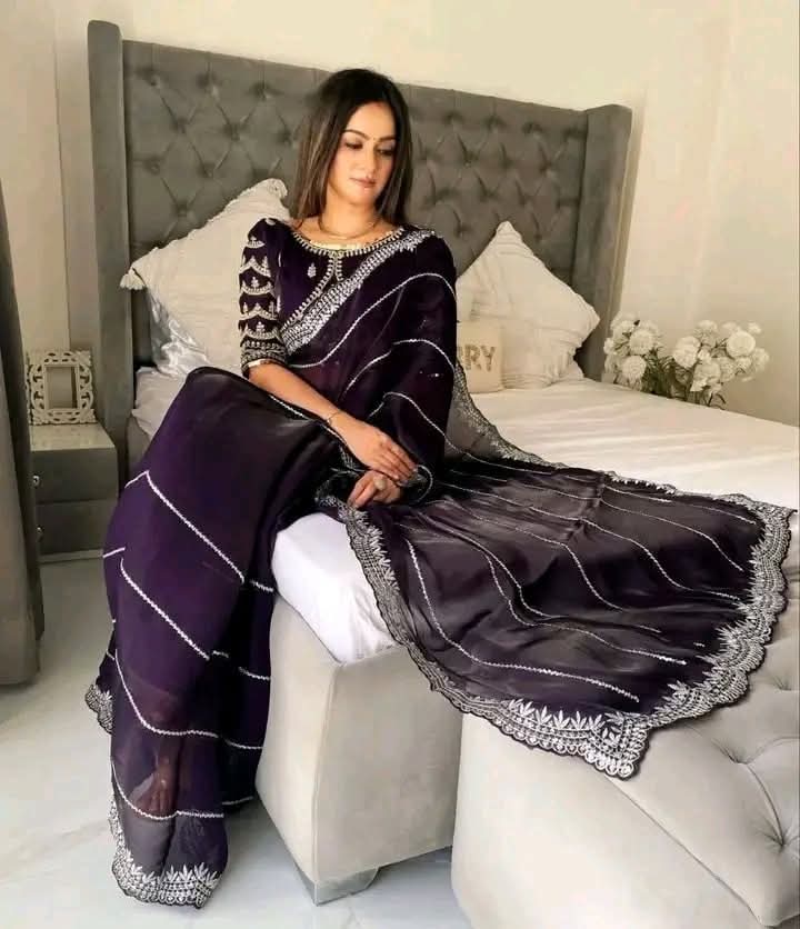Georgette Sharee with Blouse Piece