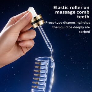 Scalp & Hair Oil Applicator with Massager Roller Ball