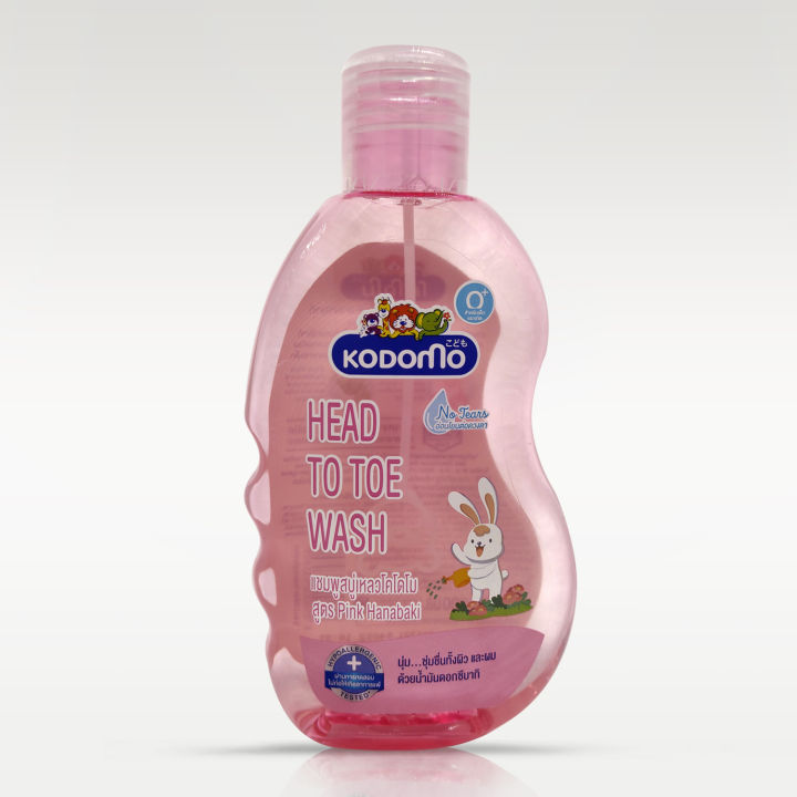 Kodomo Baby Hair & Body Wash Pink Hanabaki – 200ml