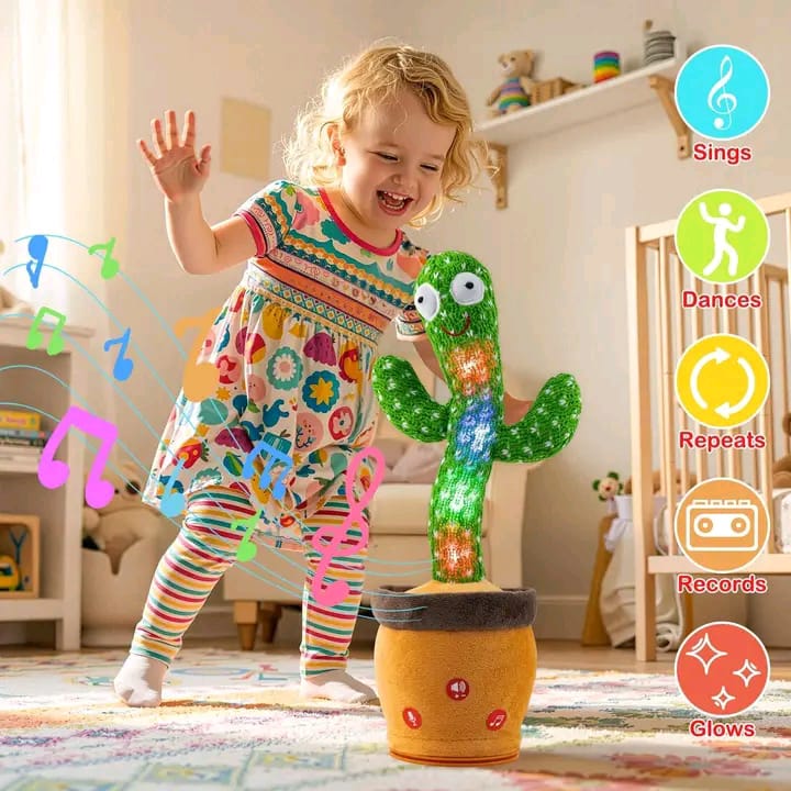 🌵🎶 Talking & Dancing Cactus Toy – বাচ্চাদের নতুন প্রিয় বন্ধু! 🎶🌵