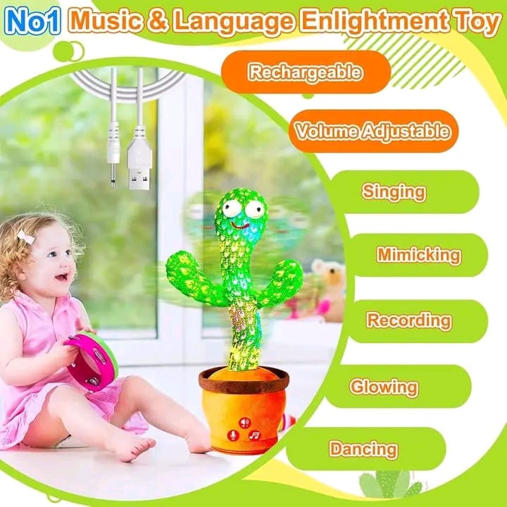 🌵🎶 Talking & Dancing Cactus Toy – বাচ্চাদের নতুন প্রিয় বন্ধু! 🎶🌵