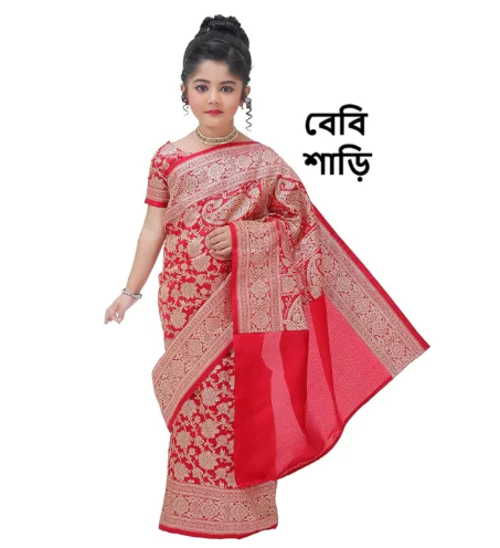 cotton baby saree for 5/6 years