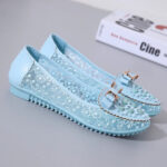 Embroidery Bowknot Loafers Women Fashion Shoes