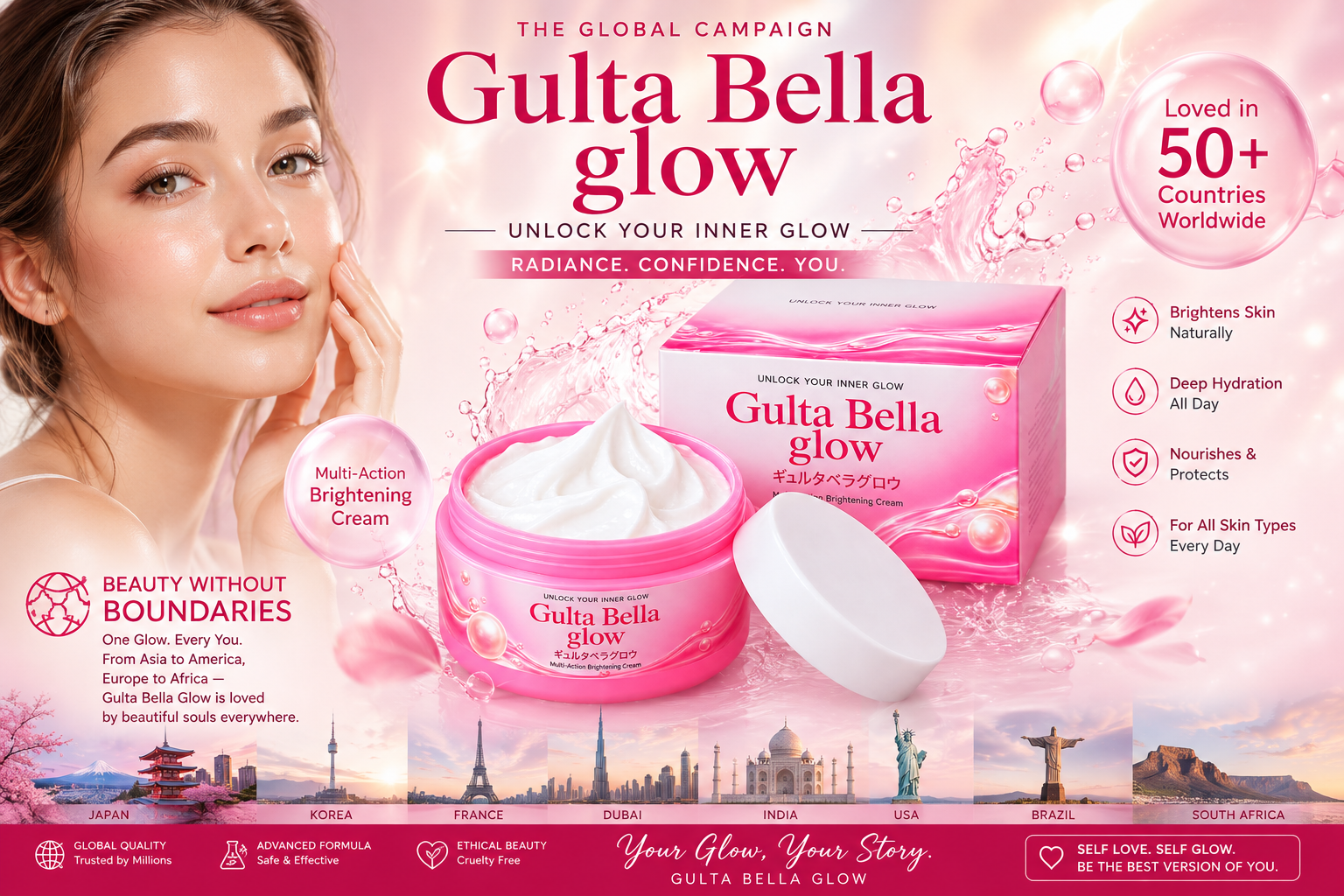 Gluta Collagen Whitening Night Cream – Body Cream