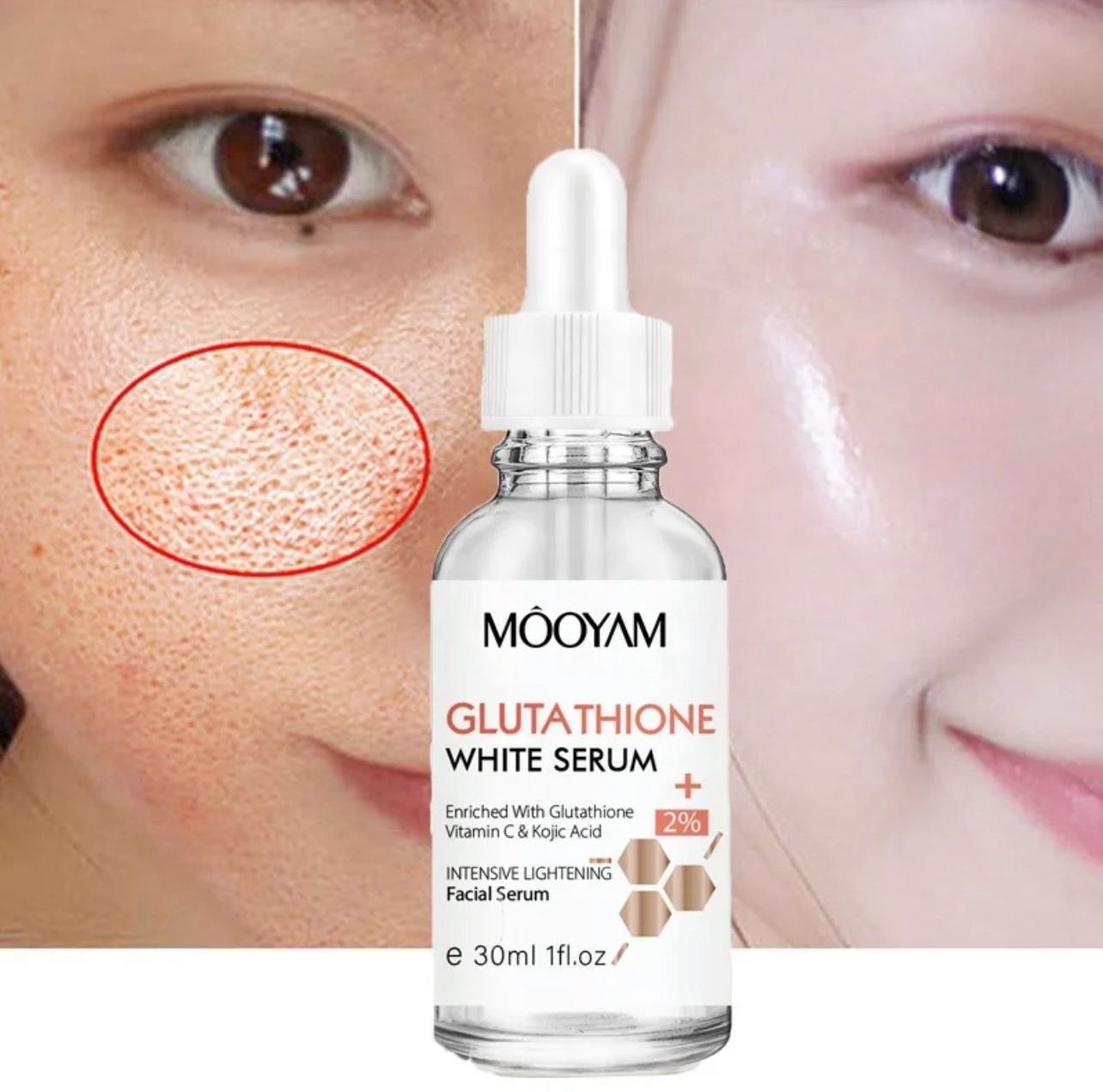 MOOYAM Glutathione Whitening Serum 2% – 30ml