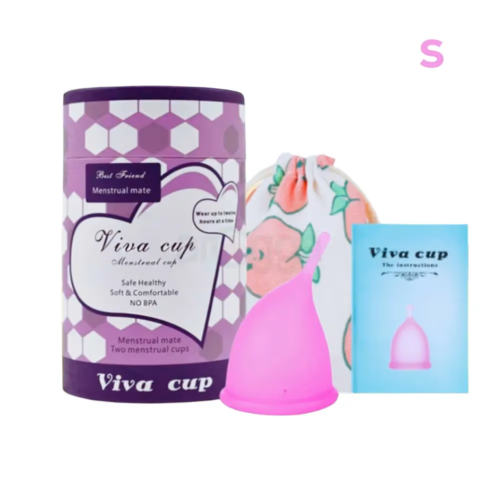 🌸 Viva Cup Silicone Reusable Menstrual Cup – Size S