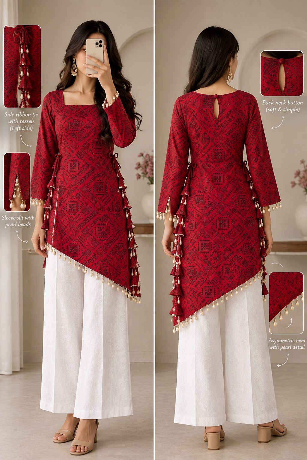 Premium Arong Cotton Kurti🎀