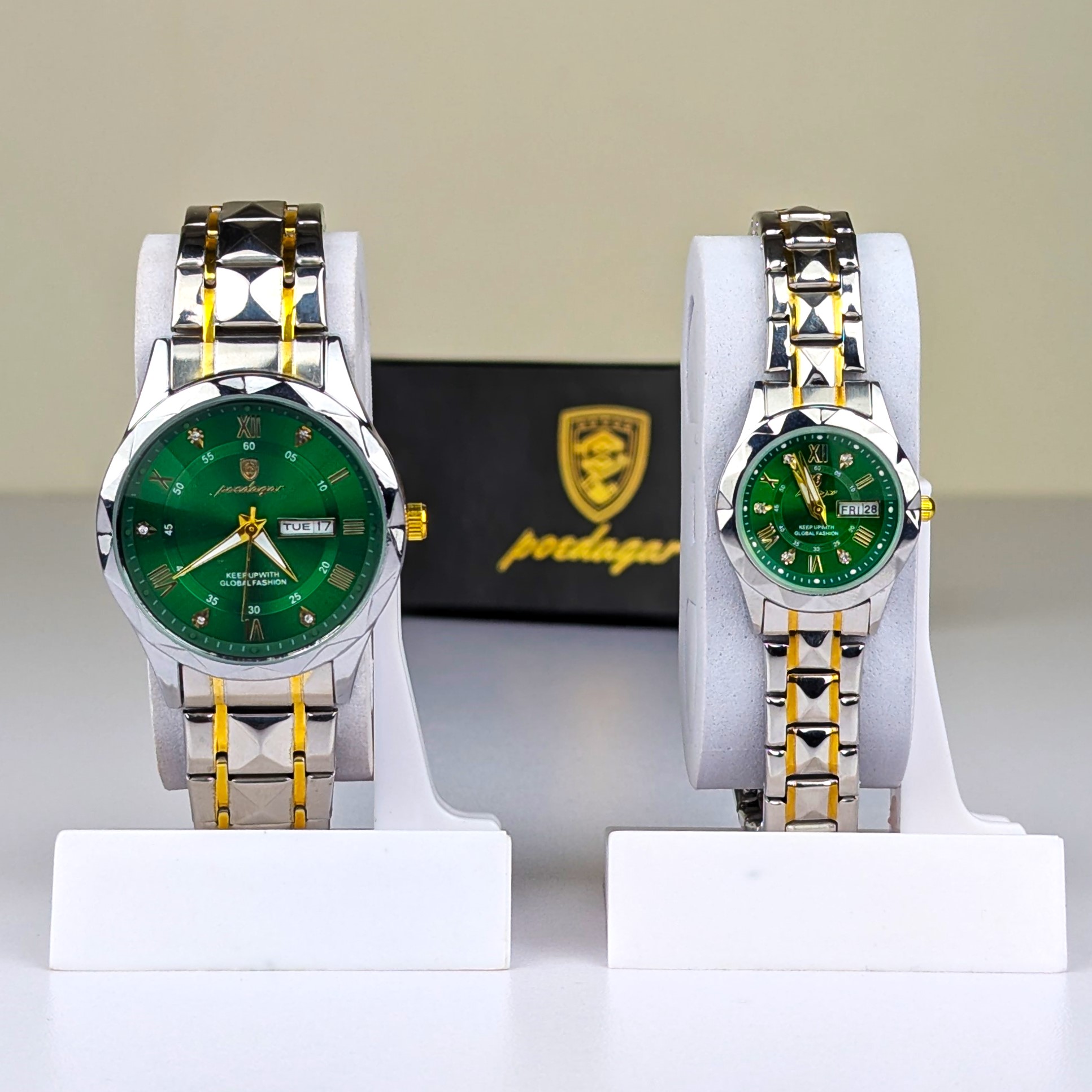 Poedagar Luxury Couple Watch