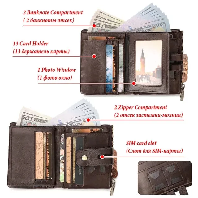 Men's Leather Wallet | পুরুষদের লেদার ওয়ালেট