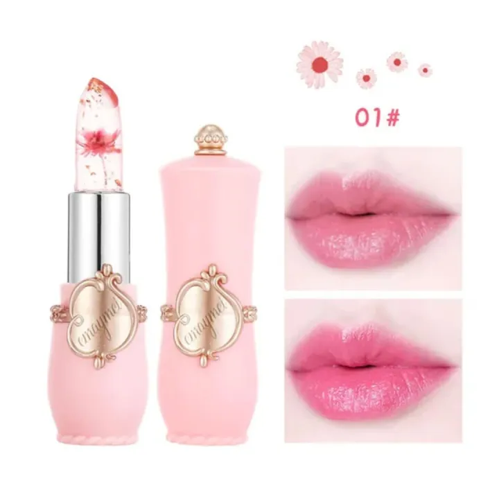 Emaymei jelly crystal flower lipstick