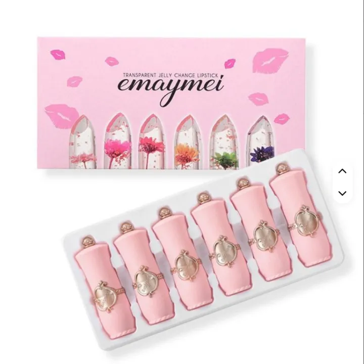 Emaymei jelly crystal flower lipstick