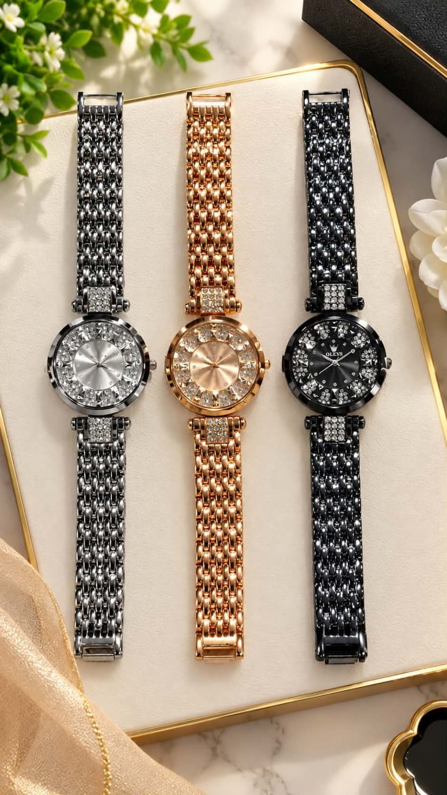 মেয়েদের স্টাইলিশ ও আকর্ষণীয় হাতঘড়ি Ladies Watch atch